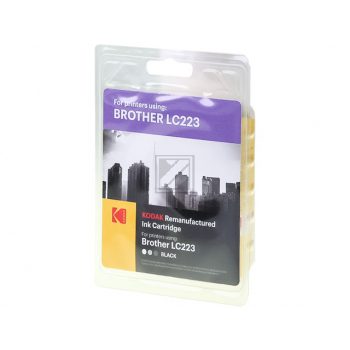 185B022301 KODAK BROTHER LC223BK MFCJ Tinte black rebuilt 550Seiten Blister