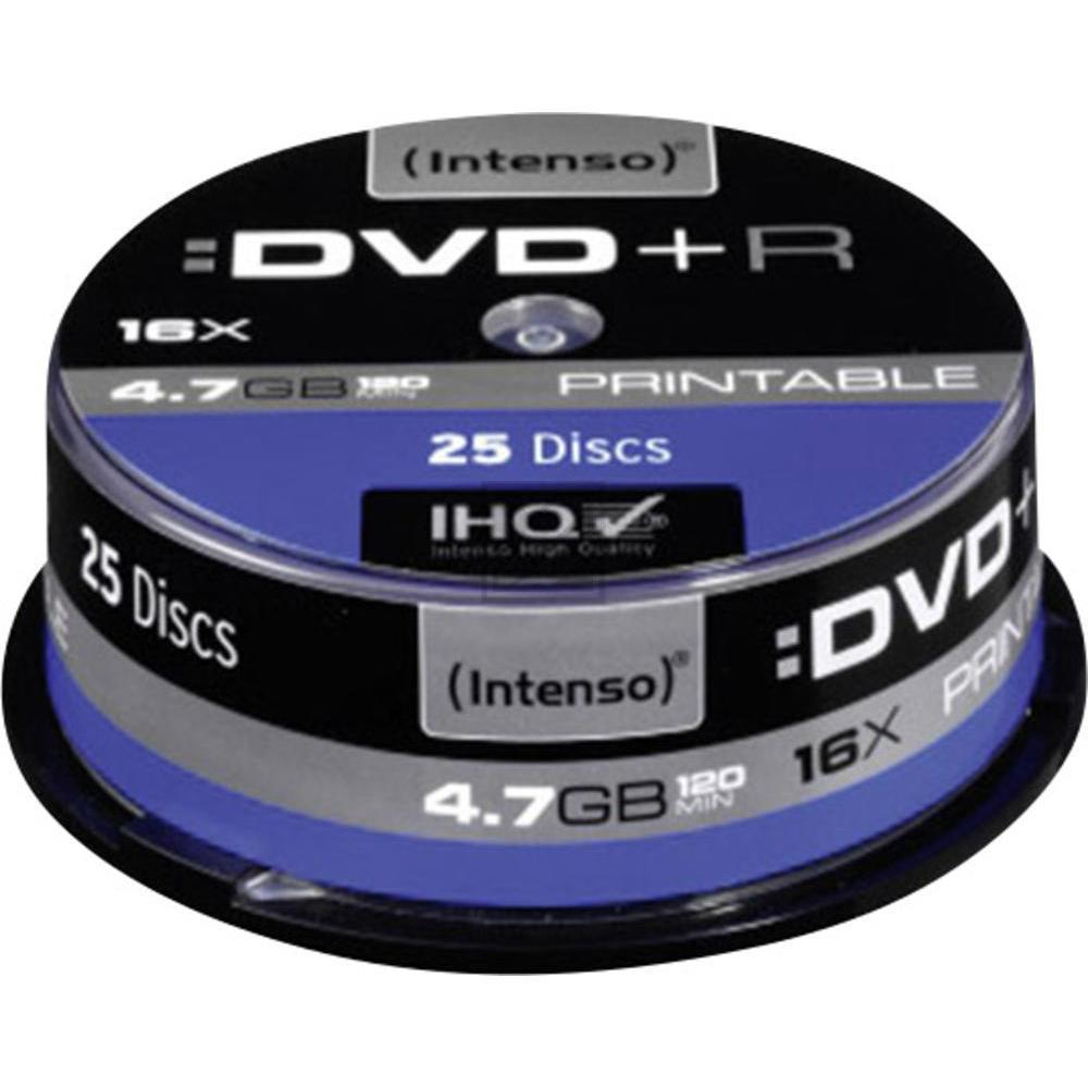 INTENSO DVD+R 4.7GB 16x IW (25) CB 4811154 Cake Box inkjet printable