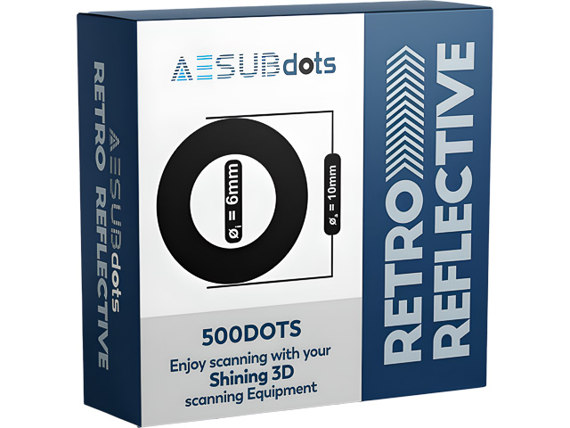 AESUBDOTS EINSTAR RETRO REFLECTIVE AESD306 SCANNING TARGETS 500Stk/Rolle