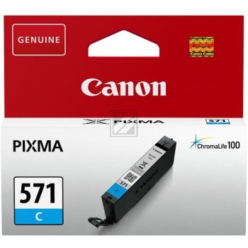 0386C001 CANON CLI571C Nr.571 Pixma MG Tinte cyan ST 345Seiten 7ml