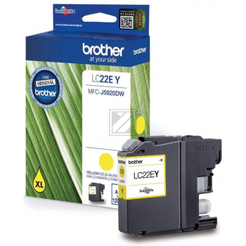 LC22EY BROTHER MFC Tinte yellow 1200 Seiten