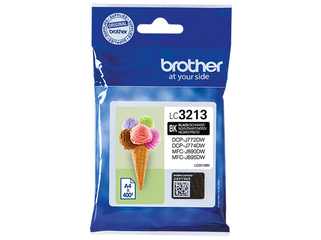 LC3213BK BROTHER DCPJ772DW TINTE BLK HC 400Seiten hohe Kapazitaet