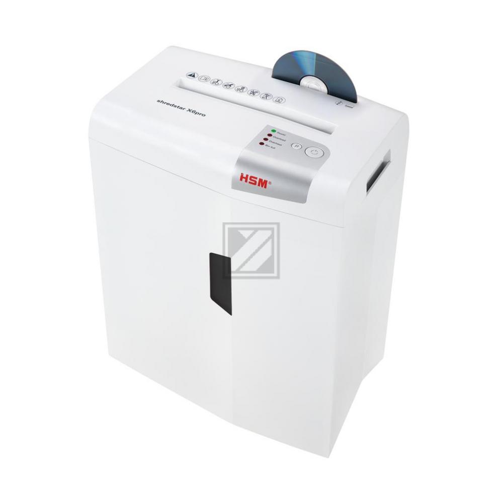 1046111 HSM Shredstar X6 Pro Aktenvernichter A4 2x15mm Partikel P-5
