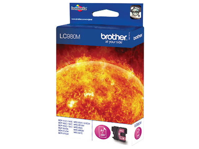 LC980M BROTHER DCP145C TINTE MAGENTA 260Seiten