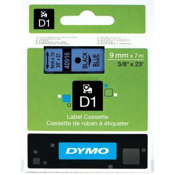 S0720710 DYMO D1 Schriftband 9mm schwarz blau 7 Meter