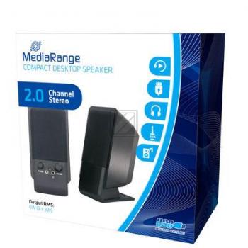 MEDIARANGE COMPACT DESKTOP LAUTSPRECHER MROS352 USB 2.0 schwarz