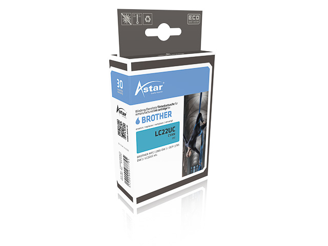 AS70047 ASTAR BRO. MFCJ985DW TINTE CYAN LC22UC 1200Seiten