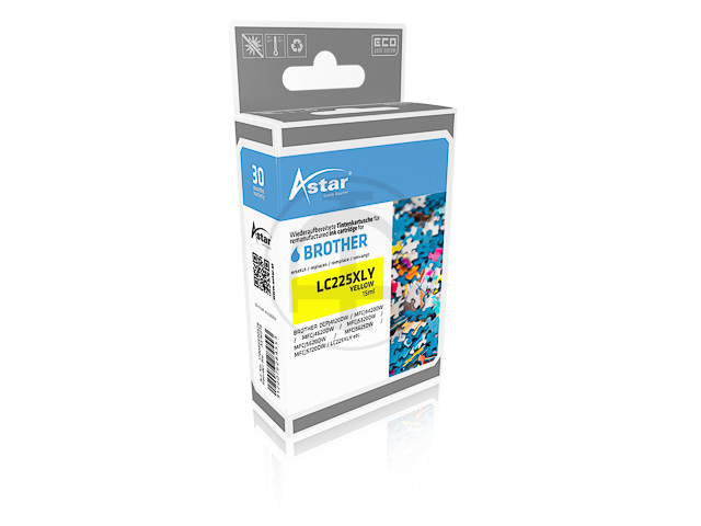 AS16018 ASTAR BRO. MFCJ4420 TINTE YEL LC225XLY 1200Seiten 11,8ml