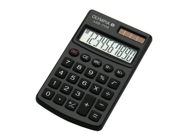 OLYMPIA LCD1110 TASCHENRECHNER SCHWARZ 941901001 10stelliges Display