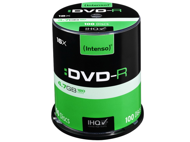 INTENSO DVD-R 4.7GB 16x (100) CB 4101156 Cake Box