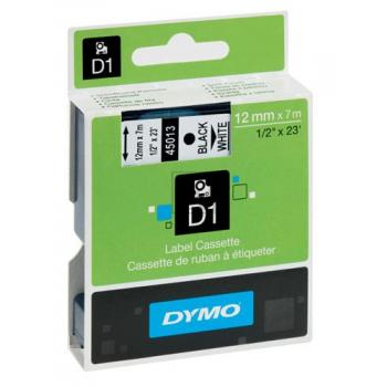 S0720530 DYMO D1 Schriftband 12mm schwarz weiss 7 Meter