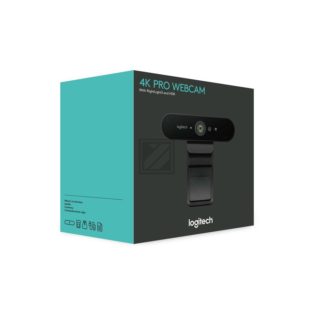 LOGITECH BRIO 4K ULTRA HD WEBCAM 960-001106 2160P USB schwarz