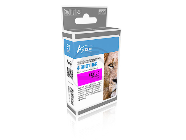 AS15982 ASTAR BRO. MFC6490 TINTE MAG LC1100M LC980M 325Seiten 5,5ml