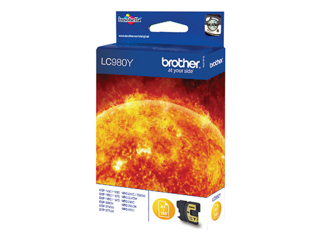 LC980Y BROTHER DCP145C TINTE YELLOW 260Seiten