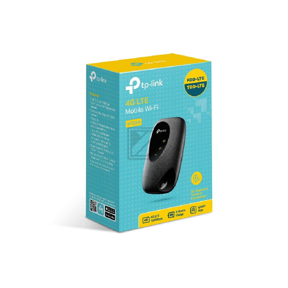 TP-LINK M7200 MOBILER 4G/LTE WLAN ROUTER WiFi4 150Mbps/50Mpbs LTE + Akku