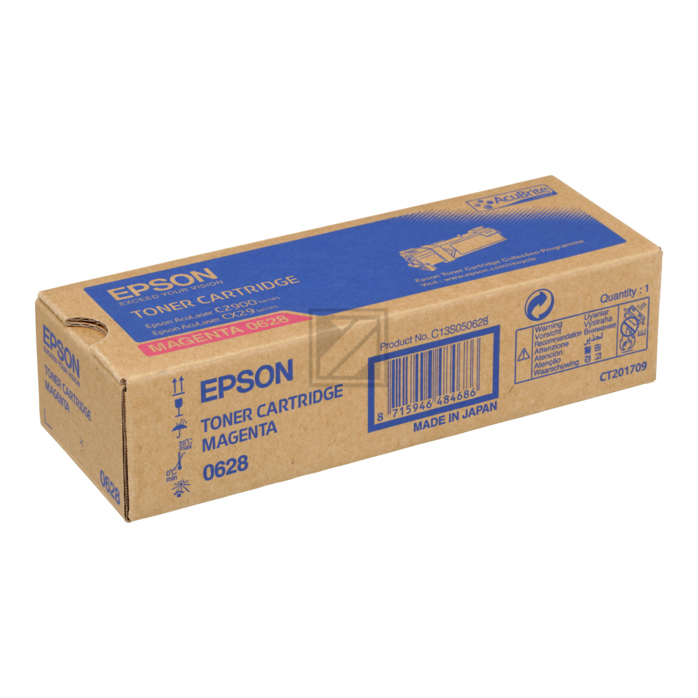 C13S050628 EPSON AL Toner magenta 2500 Seiten