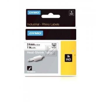 1805443 DYMO IND Schrumpfschlauch 24mm schwarz weiss 1,5 Meter