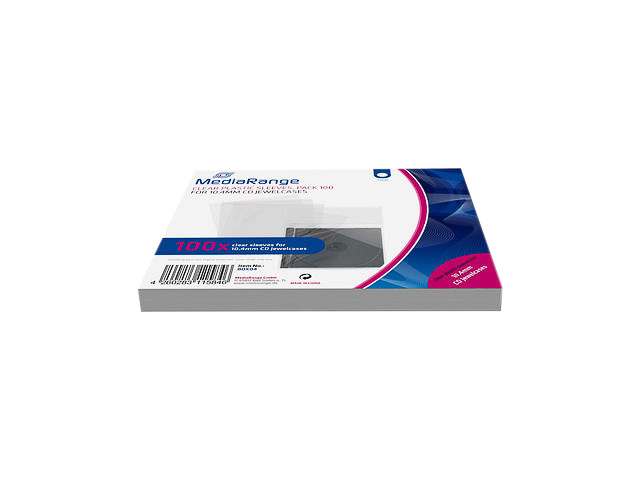 MEDIARANGE CD JC PLASTIKHUELLEN (50) BOX04 Leerhuellen transparent