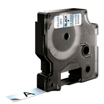 S0720500 DYMO D1 Schriftband 12mm schwarz klar 7 Meter