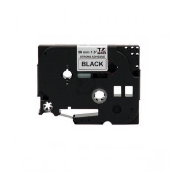 TZES261 BROTHER PT Schriftband 36mm weiss schwarz 8 Meter laminiert