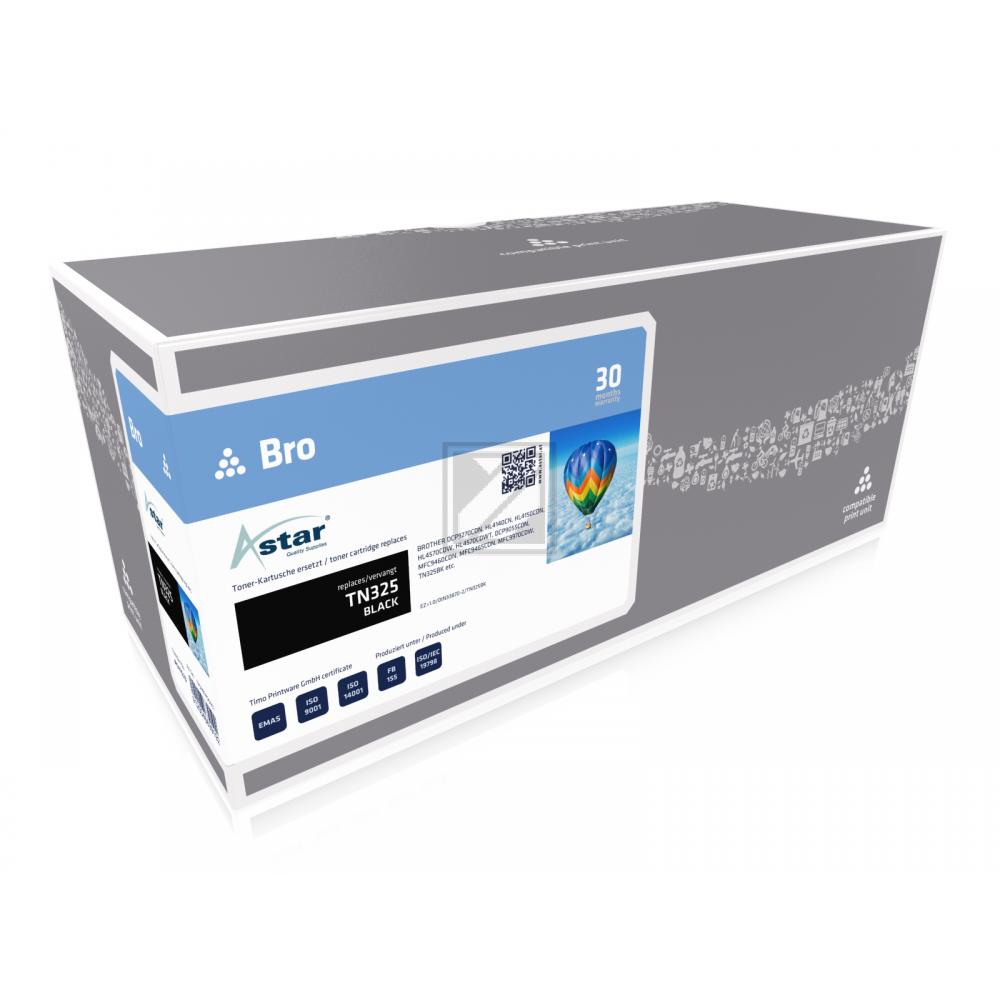 AS11523 ASTAR BROTHER TN325BK HL Toner black rebuilt 4000Seiten