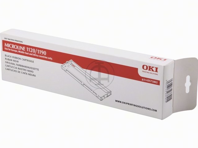 43571802 OKI ML1120 FBK NYLON SCHWARZ 4Mio Zeichen