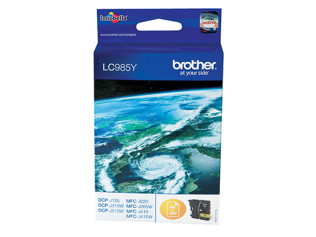 LC985Y BROTHER DCPJ315W TINTE YELLOW 260Seiten