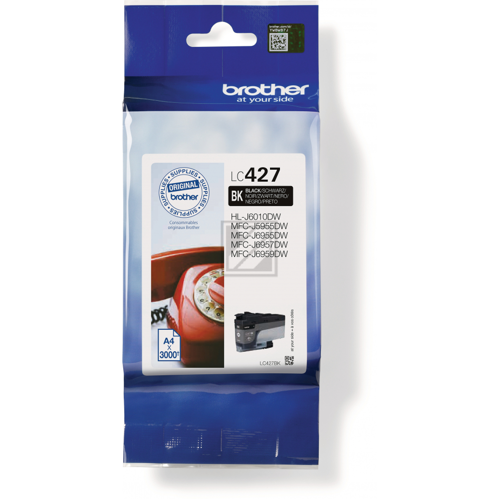 LC427BK BROTHER DCPJ/MFCJ Tinte black ST 3000Seiten