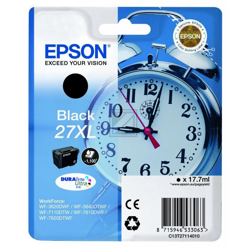 C13T27114012 EPSON WF Tinte black HC 1100Seiten 17,7ml