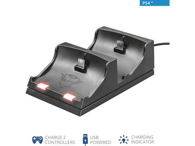 TRUST GXT235 LADESTATION 2FACH 21681 fuer Controller