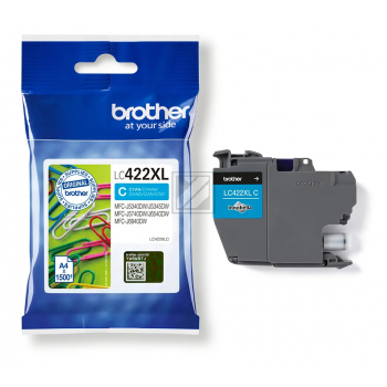 LC422XLC BROTHER MFCJ Tinte cyan HC 1500 Seiten