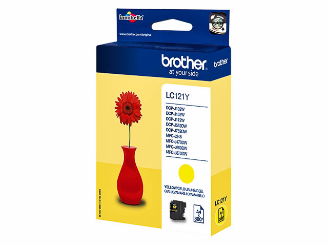 LC121Y BROTHER MFCJ870DW TINTE YELLOW 300Seiten