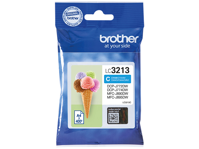 LC3213C BROTHER DCPJ772DW TINTE CYA HC 400Seiten hohe Kapazitaet
