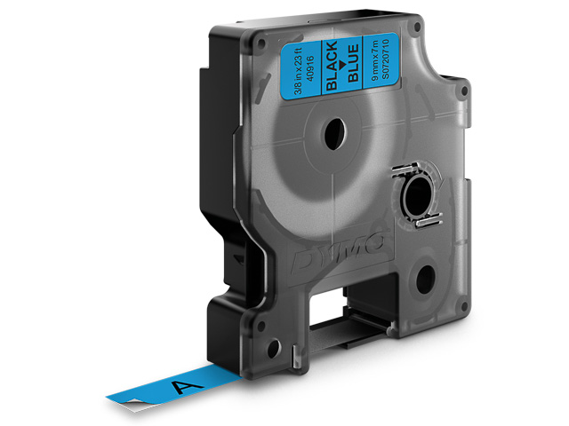 S0720710 DYMO D1 9mm SCHWARZ-BLAU 40916 Schriftband 7m