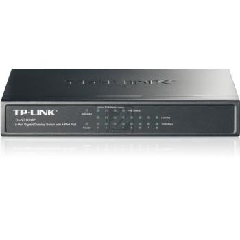 TP-LINK TL-SG1008P GIGABIT SWITCH Standalone 8xRJ45 PoE+ unmanaged schwarz