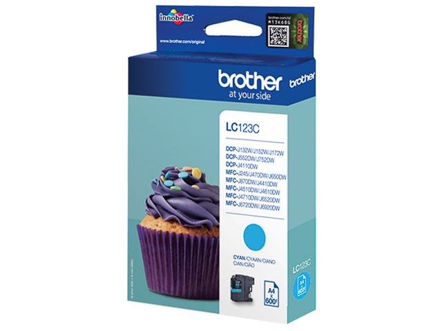 LC123C BROTHER MFCJ4510DW TINTE CYA ST 600Seiten Standard Kapazitaet