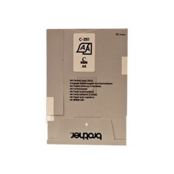C251S BROTHER Thermopapier (10) 10x50 Blatt Thermo