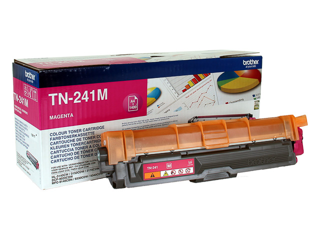 TN241M BROTHER HL3140 TONER MAGENTA ST 1400Seiten Standard Kapazitaet