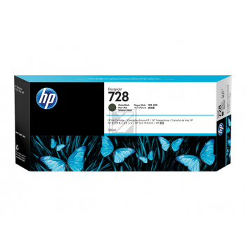 3WX25A HP 728 DNJ Tinte matt black 130ml