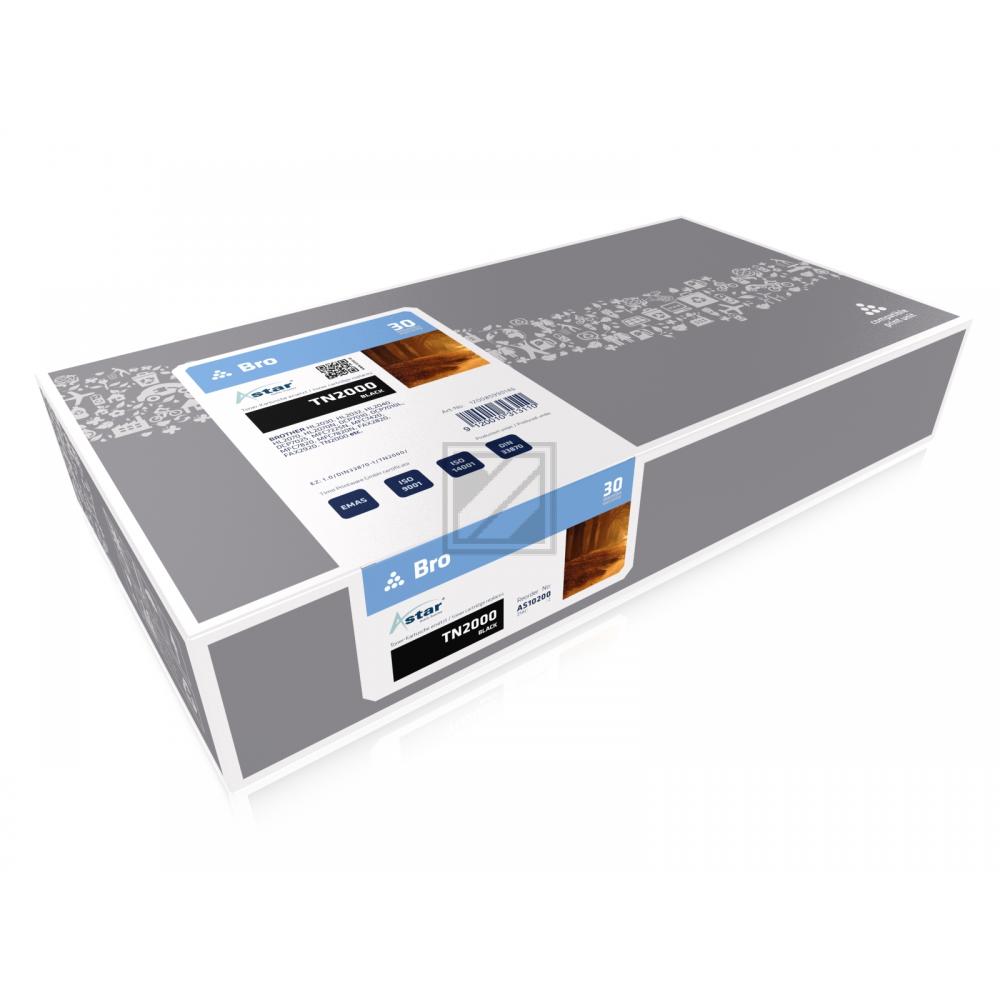 AS10200 ASTAR BROTHER TN2000 HL Toner black rebuilt 2500Seiten