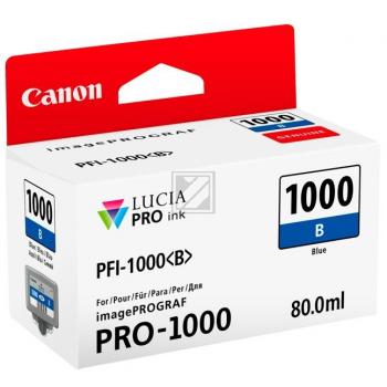 0555C001 CANON PFI1000B IPF Tinte blue 4875Seiten 80ml