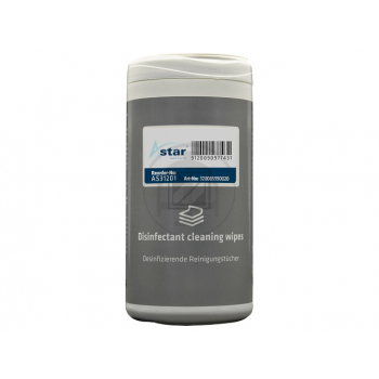 AS31201 ASTAR Reinigungstuch (100) 100 Stück desinfizierend Spenderdose