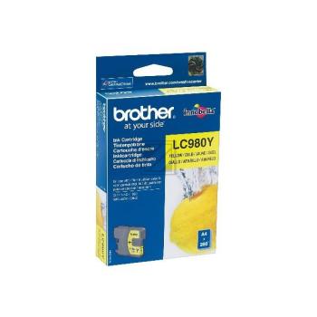 LC980Y BROTHER DCP Tinte yellow 260 Seiten