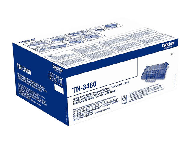 TN3480 BROTHER DCPL5500DN TONER BLACK HC 8000Seiten hohe Kapazitaet