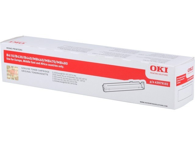 43979102 OKI B410 TONER BLACK 3500Seiten