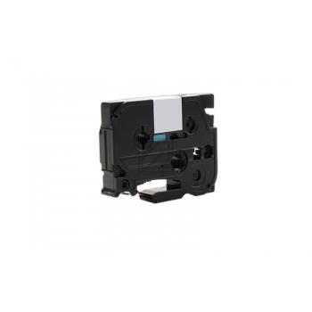 TZE232 BROTHER PT Schriftband 12mm weiss rot 8 Meter laminiert