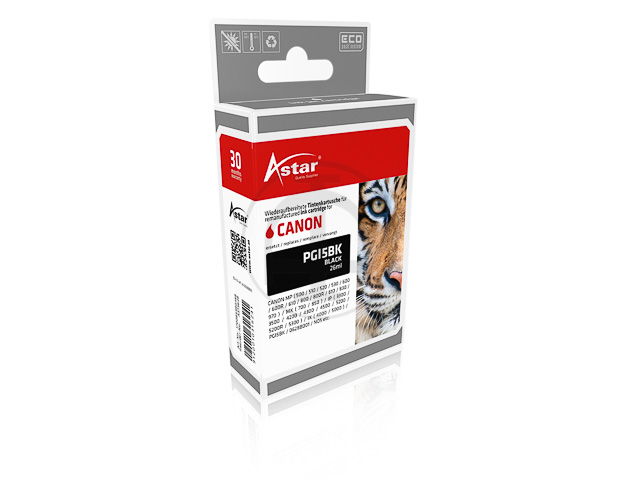 AS15628 ASTAR CAN. MP800 TINTE BLK 0628B001/PGI5BK 505Seiten 26ml
