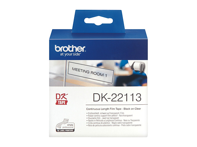 DK22113 BROTHER PT QL550 ETIKETTEN KLAR 15,24mx62mm
