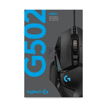 910-005471 LOGITECH G502 Hero Maus 11Tasten Gaming Kabel rechts 16.000dpi