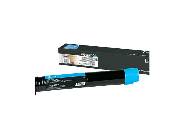 X950X2CG LEXMARK X950 TONER CYAN 22.000Seiten